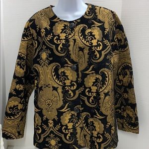 Hanna La Journee Tapestry Jacket Black Gold size S